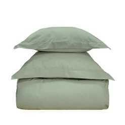 Sensei Maison Parure housse de couette 260x240 cm avec 2 taies 65x65 cm en coton Sauge STUDIO* Parure De Lit