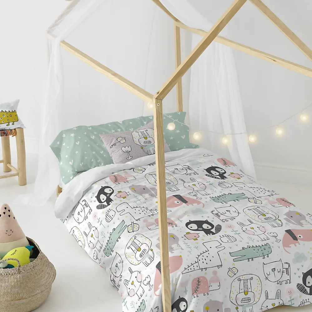 Happyfriday Parure housse de couette 2 pièces Best buddies 100% Coton* Housse De Couette