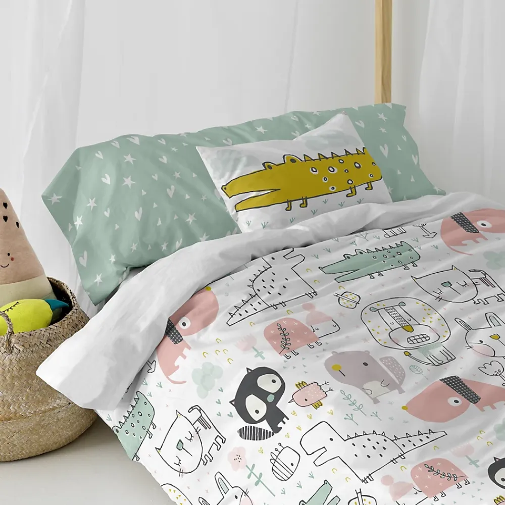 Happyfriday Parure housse de couette 2 pièces Best buddies 100% Coton* Housse De Couette