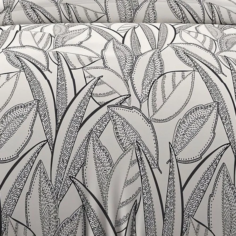 Soleil D'Ocre Parure housse de couette coton 57 fils 140x200 cm TOGO blanc, par* Parure De Lit