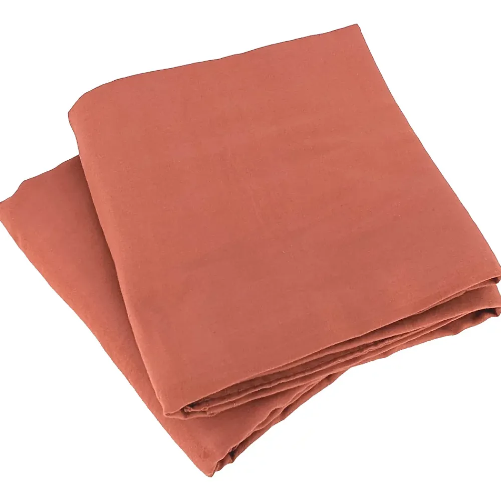 Linnea Parure 260x240 cm MILA polyester micro lavée rouge terracotta 3 pièces* Parure De Lit