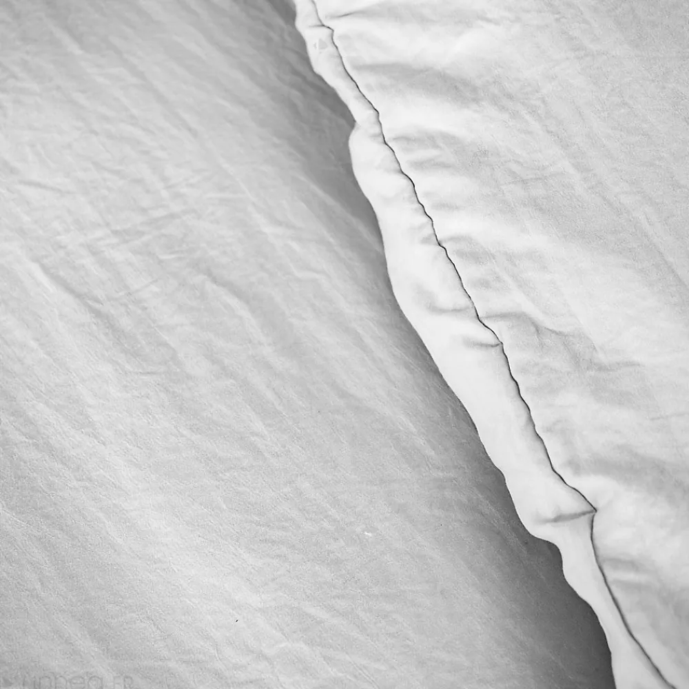 Parure 260x240 cm MILA polyester micro lavée gris perle 3 pièces>Linnea