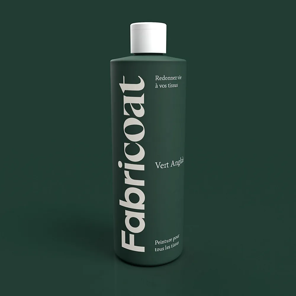 PEINTURE TEINTURE POUR TISSUS 500ml VERT ANGLAIS ->Fabricoat Clearance