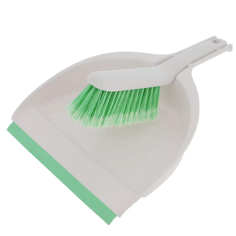 Pelle et balayette à poils doux blanc L.36 x l.23 x ep.* Balayette Et Ramasse-Poussière