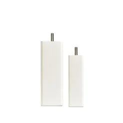 Pied de lit carré en bois Blanc Hauteur 15 cm (vendu à l'unité)>Bellecour Best