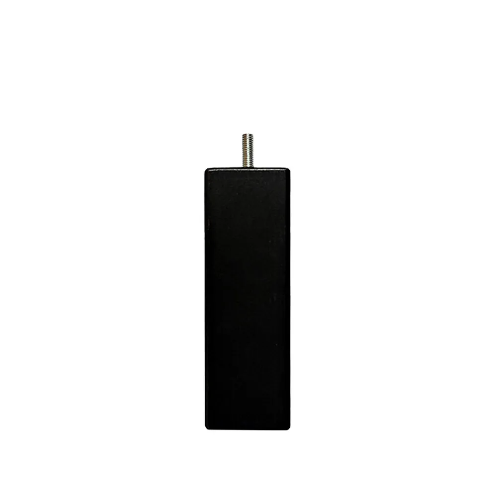 Pied de lit carré en bois Noir Hauteur 10 cm (vendu à l'unité)>Bellecour Discount