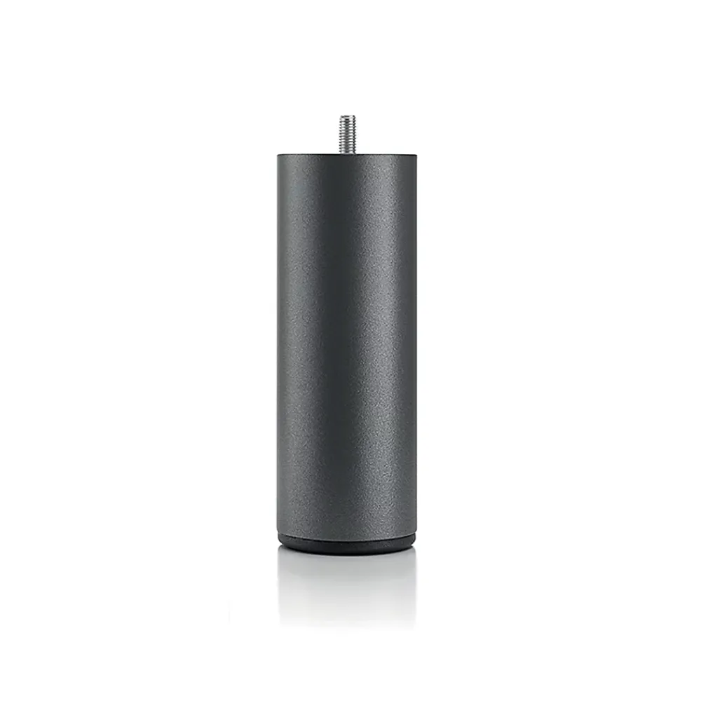 Bellecour Pied de lit cylindrique en métal Noir Hauteur 16 cm (vendu à l'unité)* Pied De Lit