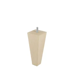 Bar plus Pied de lit pyramide en hêtre texture bois H. 15 x L. 6 cm* Pied De Lit