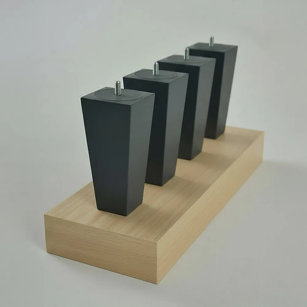 Pied de lit triangulaire Gris Hauteur 16 cm (vendu à l'unité)>Bellecour Clearance