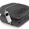 Plaid Chauffant Électrique En Fausse Fourrure De Luxe - Gris>Cosi Home Best