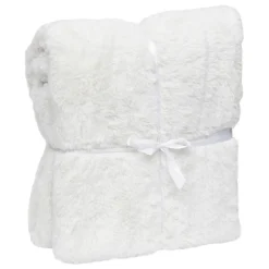 PLAID FOUR TILDE BLANC 130X180 - Atmosphera>Atmosphera Créateur D'Intérieur Discount