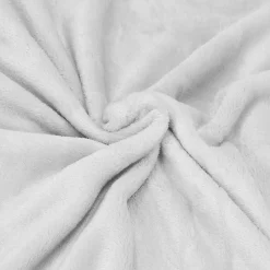 Springos Plaid douillette et douce, couverture épaisse 200 x 220 cm - gris clair* Couverture
