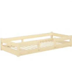 Kobi Plancher lit bas Lila 160x80 cm - Montessori bois naturel*Enfant Lit Enfant