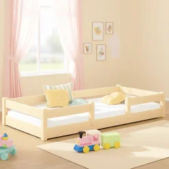 Kobi Plancher lit bas Lila 120x60 cm - bois naturel Montessori*Enfant Lit Enfant