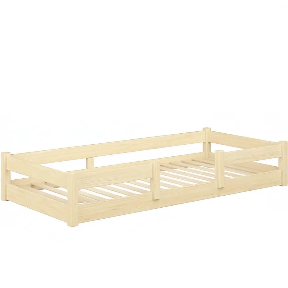 Kobi Plancher lit bas Lila 120x60 cm - bois naturel Montessori*Enfant Lit Enfant