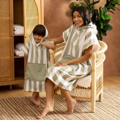 Atmosphera Créateur D'Intérieur Poncho Wili vert 55x70cm - Atmosphera* Boutis, Couvre-Lit, Édredon