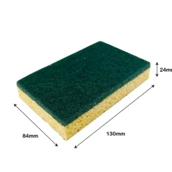 Éponge à récurer vendue par 10 multi-usages L.13 x l.8,4 x ep.2,4 cm><noscript><img width=