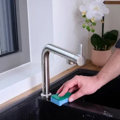 Éponge synthétique à récurer multi-usages L.13 x l.8,4 x ep.2,4 cm multicouleur vendue par 20 pièces* Eponge