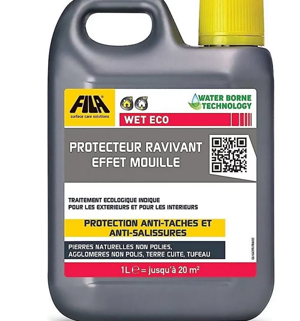 Fila Protecteur carrelage effet mouillé à base d'eau WET ECO - Bidon 1L* Nettoyant Et Entretien Pour Sol