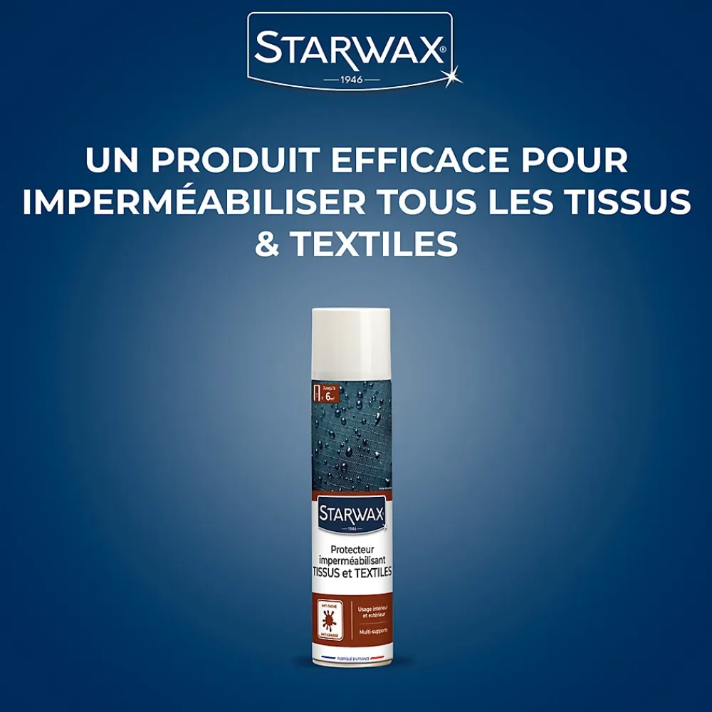 Starwax Protecteur imperméabilisant tissus extérieurs 300ml* Entretien Du Textile