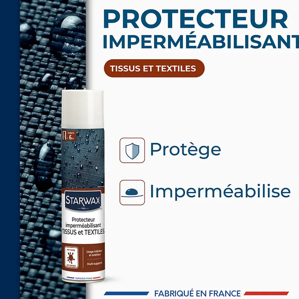 Starwax Protecteur imperméabilisant tissus extérieurs 300ml* Entretien Du Textile