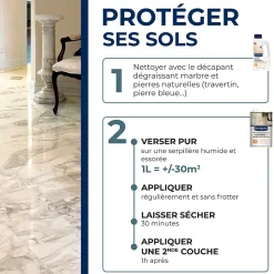 Starwax Protection entretien marbres 1L* Nettoyant Et Entretien Pour Sol