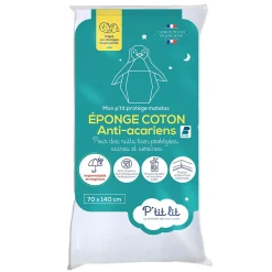P’Tit Lit Protège Matelas Bébé Anti Acariens - Alèse Imperméable - Bouclette 100% coton - Silencieux et Absorbant - Oeko Tex* Protège Matelas