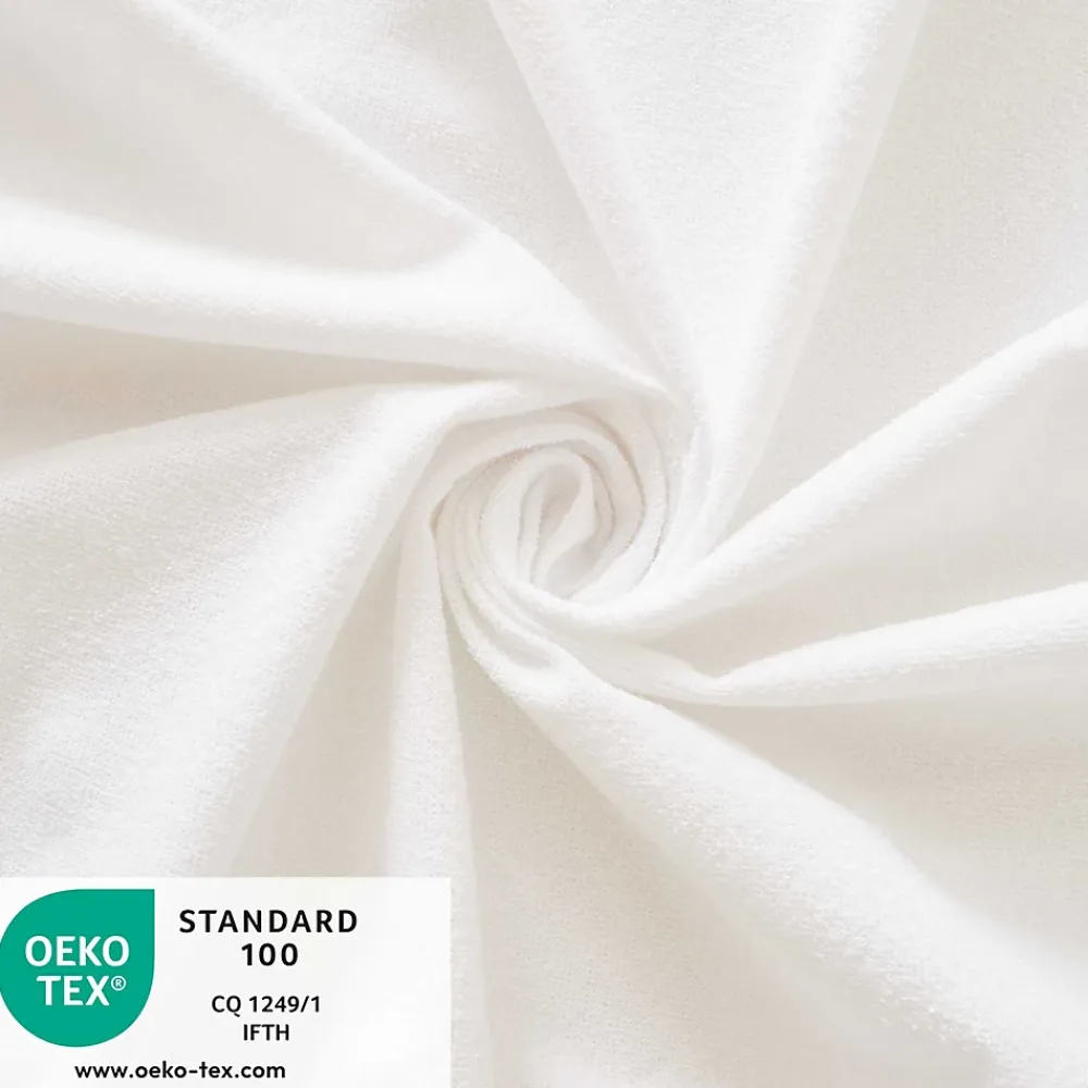 Babysom Protège Matelas Bébé Anti-acarien - Alèse imperméable Souple et Silencieuse - Bouclette 100% Coton : Doux et Absorbant - Oeko-Tex* Protège Matelas