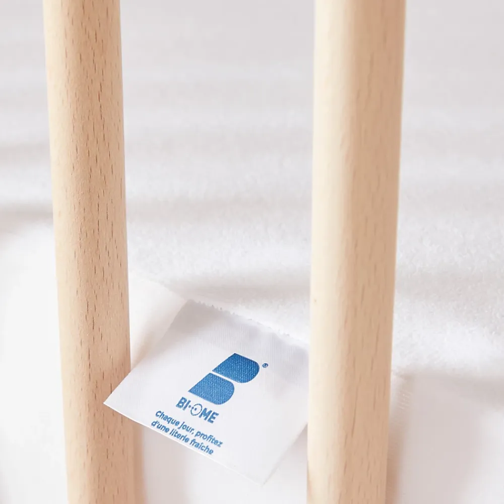Babysom Protège Matelas Bébé Anti-acarien - Alèse imperméable Souple et Silencieuse - Bouclette 100% Coton : Doux et Absorbant - Oeko-Tex* Protège Matelas