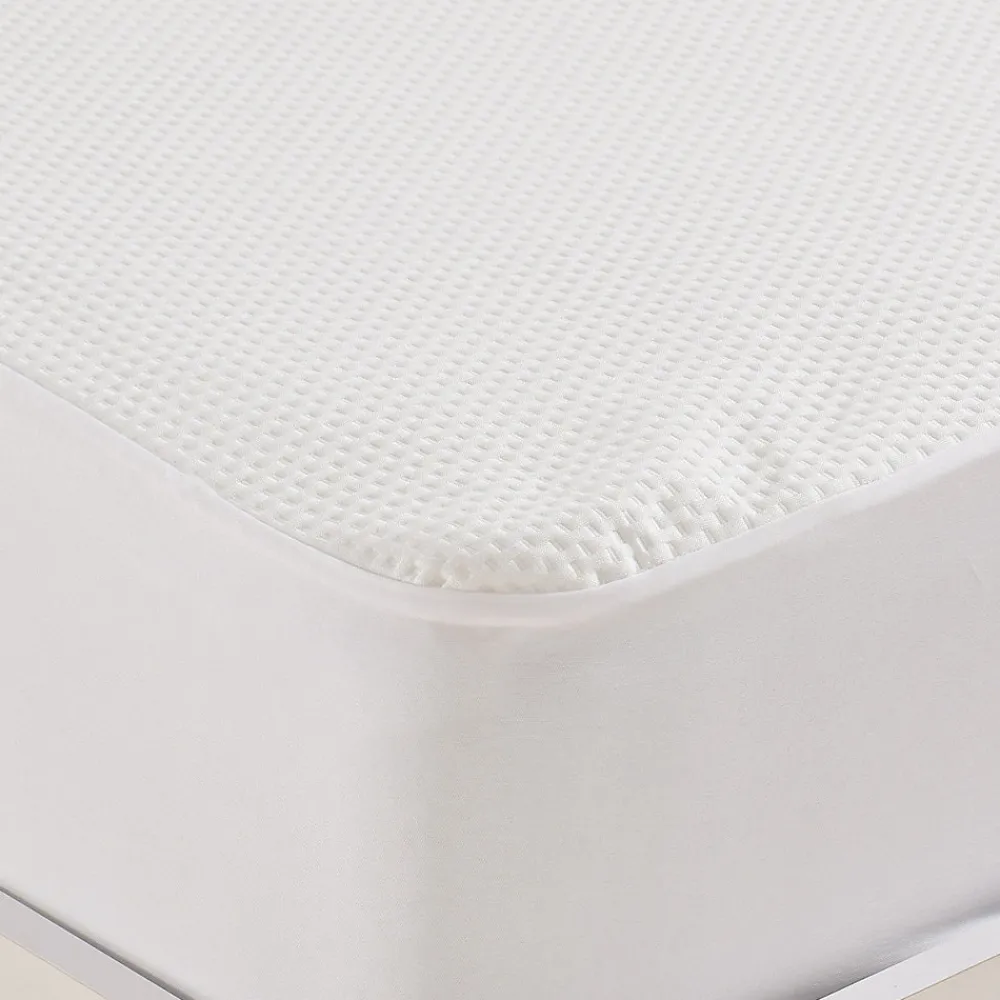 Protège matelas imperméable en bambou/polyester bonnet 30 cm 120x190 cm SENSAIR>Sensei Maison Discount