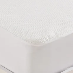 Protège matelas imperméable en bambou/polyester bonnet 30 cm 80x200 cm SENSAIR>Sensei Maison Discount