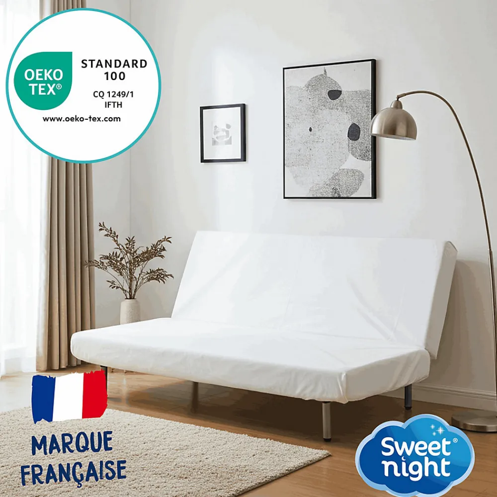 Protège matelas pour Clic Clac - Alèse Imperméable - Souple et Silencieux - Lavable à 90 degrés>Sweetnight