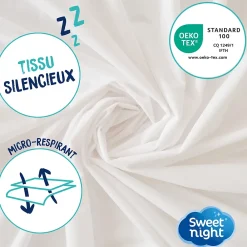 Sweetnight Protège matelas pour Clic Clac - Alèse Imperméable - Souple et Silencieux - Lavable à 90 degrés* Protège Matelas
