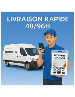 By Sommiflex. Protège Matelas 140x200 Imperméable Lavable, Respirant et Silencieux Convient* Protège Matelas