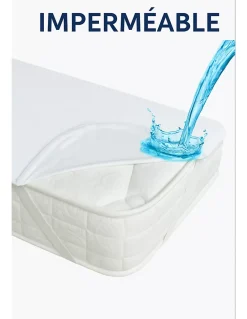 By Sommiflex. Protège Matelas 180x200 Imperméable Lavable, Respirant et Silencieux Convient* Protège Matelas