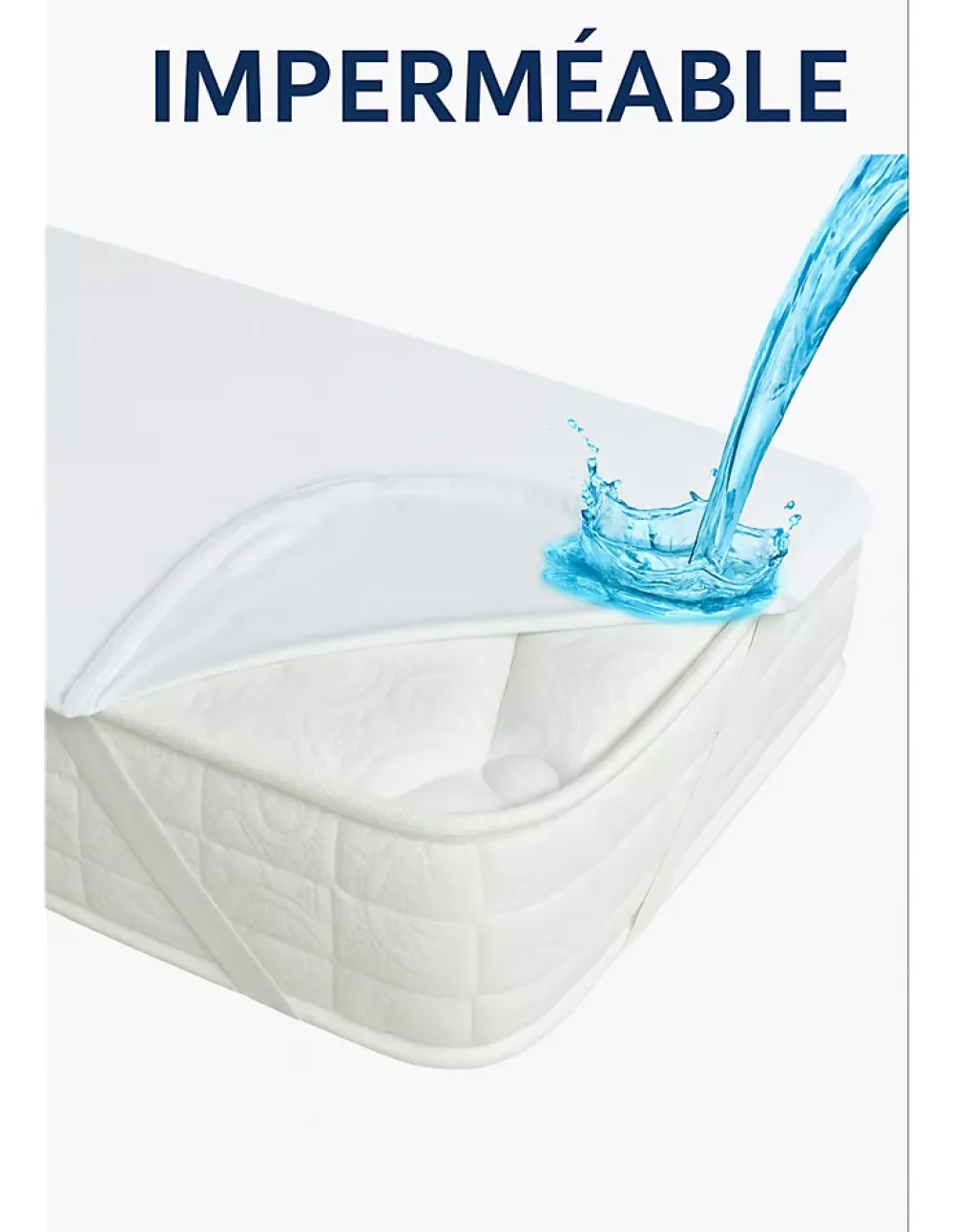 By Sommiflex. Protège Matelas 180x200 Imperméable Lavable, Respirant et Silencieux Convient* Protège Matelas
