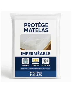 By Sommiflex. Protège Matelas 180x200 Imperméable Lavable, Respirant et Silencieux Convient* Protège Matelas