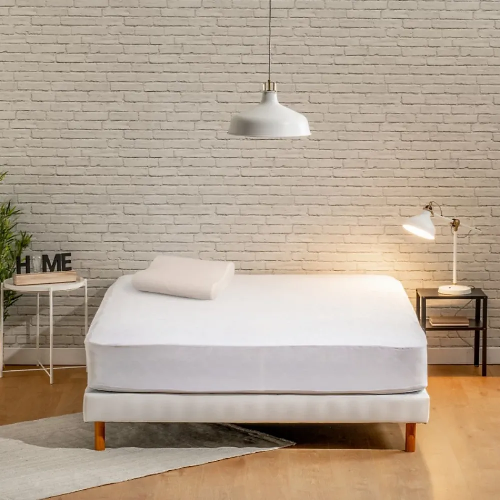 Bleu Calin Protège matelas 140x190cm Imperméable et Respirant* Protège Matelas