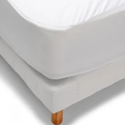 Protège matelas 140x190cm Molleton ANTI-ACARIENS>Bleu Calin Online