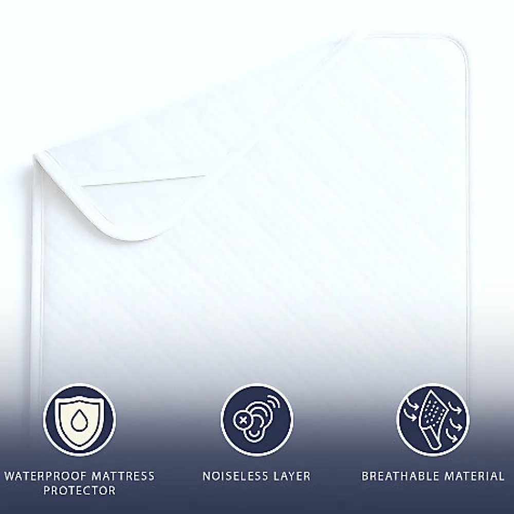 Protège-Matelas Imperméable 80x190 cm avec Élastiques>The White Stone Online