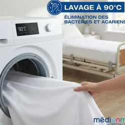 Sweetnight Protège-matelas 160x200 cm Imperméable - Forme Drap Housse - Lavable à 90C - Oeko-Tex* Protège Matelas