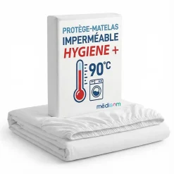 Sweetnight Protège-matelas 140x190 cm Imperméable - Forme Drap Housse - Lavable à 90C - Oeko-Tex* Protège Matelas