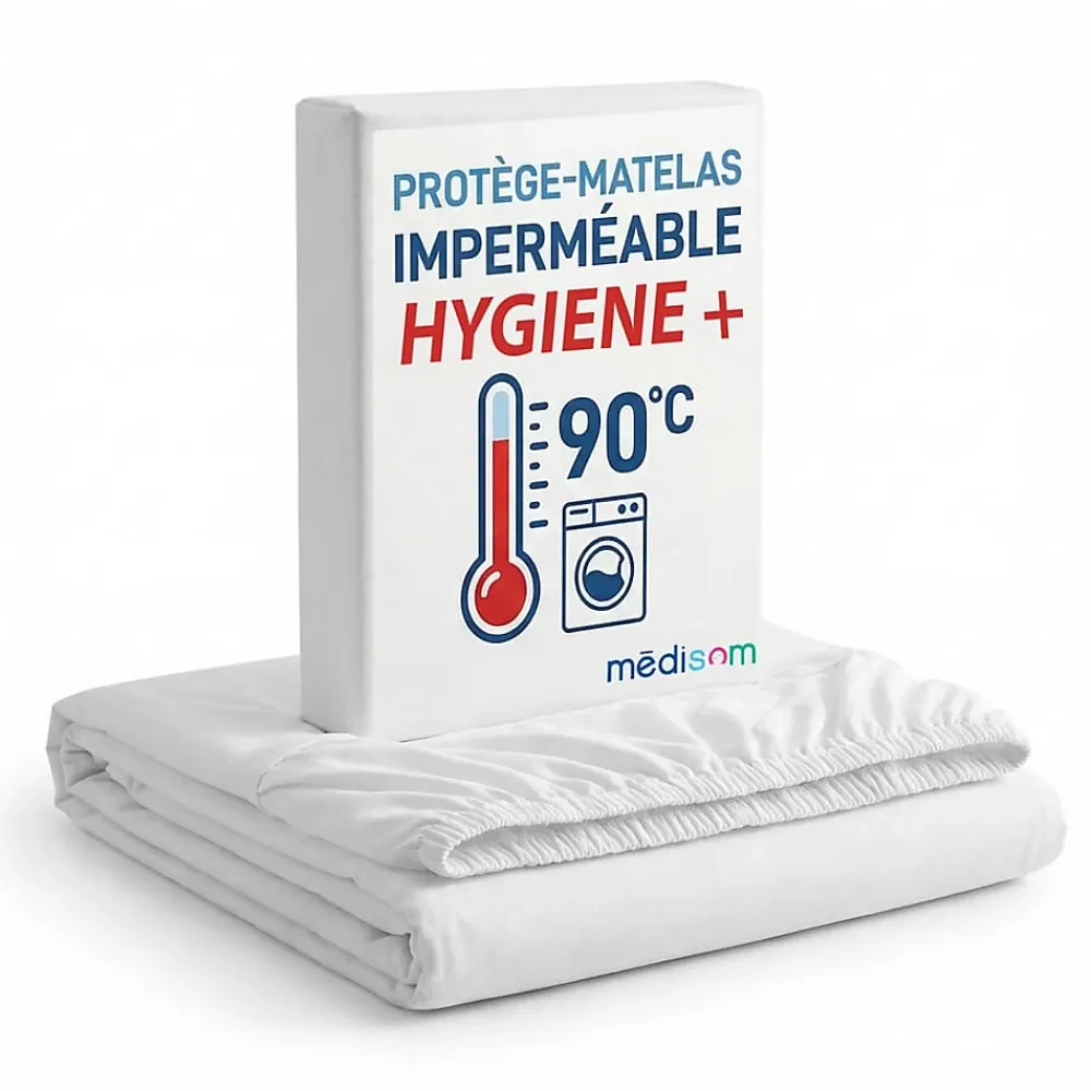 Sweetnight Protège-matelas 140x190 cm Imperméable - Forme Drap Housse - Lavable à 90C - Oeko-Tex* Protège Matelas