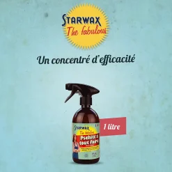 Starwax Pschitt à tout faire nettoyant multi-usages à l'alcool ménager The fabulous 1L* Produit Multi-Usages