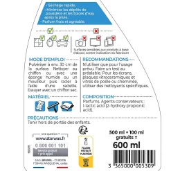 Starwax Pulvérisateur vitres 500ml +20% gratuit* Nettoyant Pour Vitres