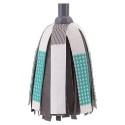 GoodHome Recharge pour balai-serpillère à franges microfibre et plastique blanc et bleu l.8 cm* Serpillère