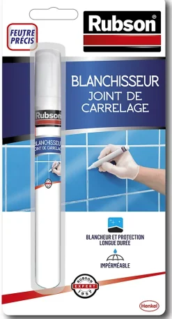 Rubson Rénov joint de carrelage feutre blanc 7ml* Nettoyant Pour Salle De Bains