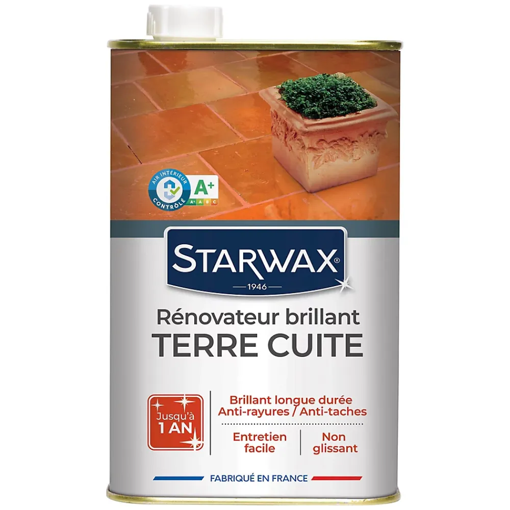 Starwax Rénovateur brillant protecteur tomettes et terres cuites 1L* Nettoyant Et Entretien Pour Sol