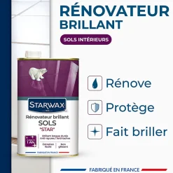 Rénovateur brillant Star longue durée tous sols intérieurs 1L><noscript><img width=