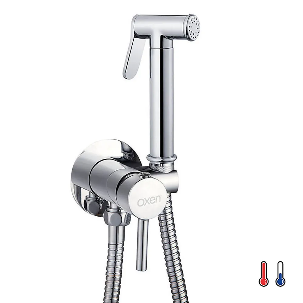 Robinet WC HYGIÈNE INTIME 2 eaux Chrome brillant en laiton>Kibath Outlet